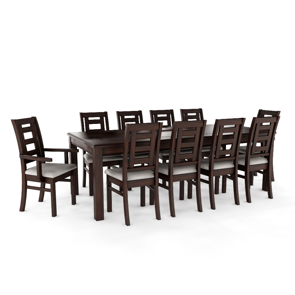 Juego de Comedor Sevilla 10 Personas Chocolate Incluye 2 Sitiales 1