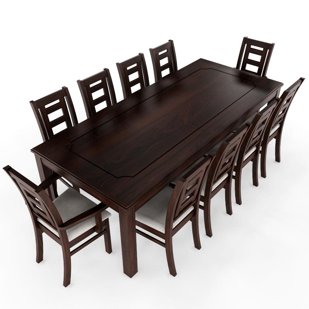 Juego de Comedor Sevilla 10 Personas Chocolate Incluye 2 Sitiales 3