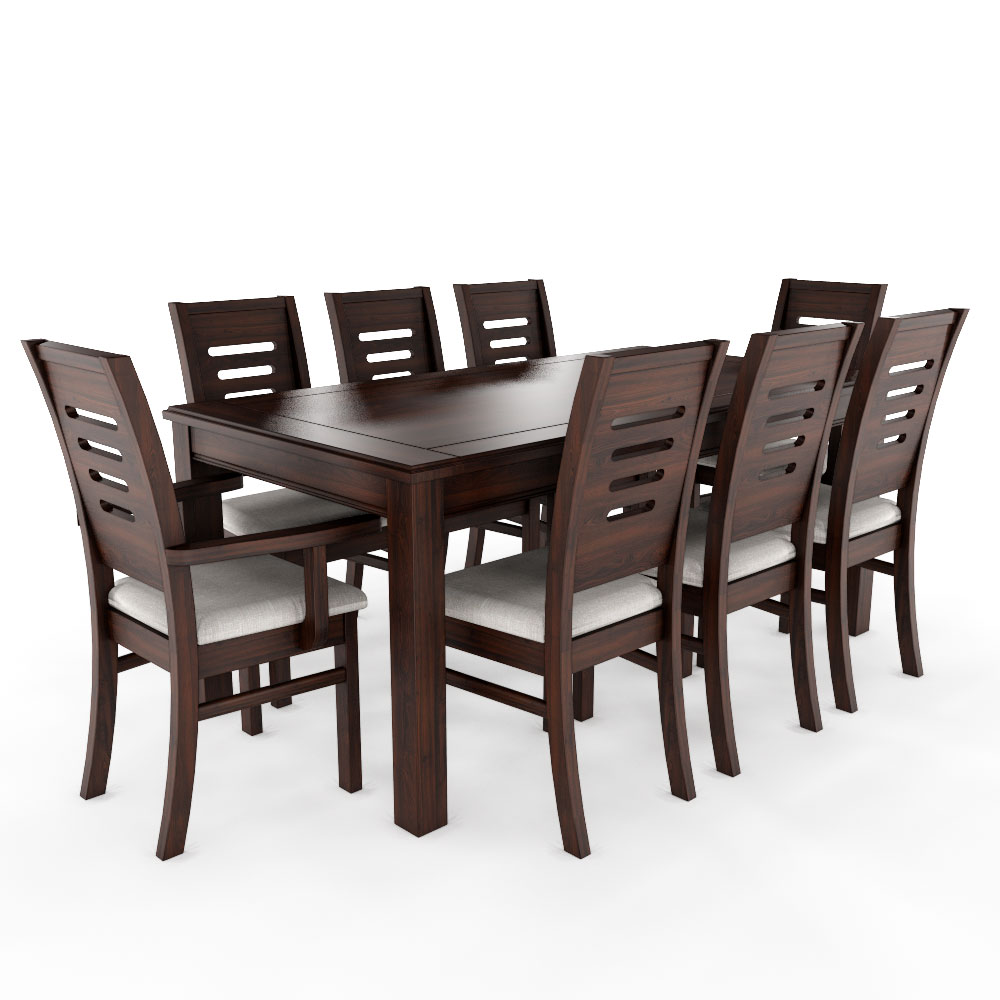 Juego de comedor chocolate roma 8 sillas incluye 2 sitiales 1