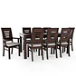Juego de comedor chocolate roma 8 sillas incluye 2 sitiales - Miniatura 2
