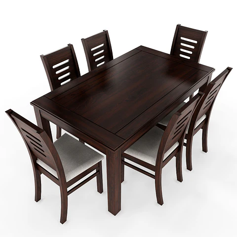 Juego de comedor chocolate roma 6 sillas