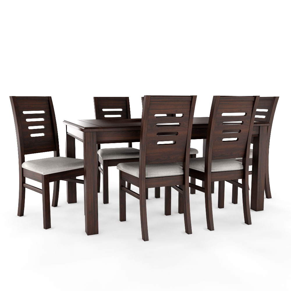 Juego de comedor chocolate roma 6 sillas 2