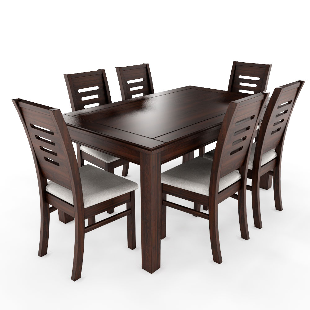 Juego de comedor chocolate roma 6 sillas 3