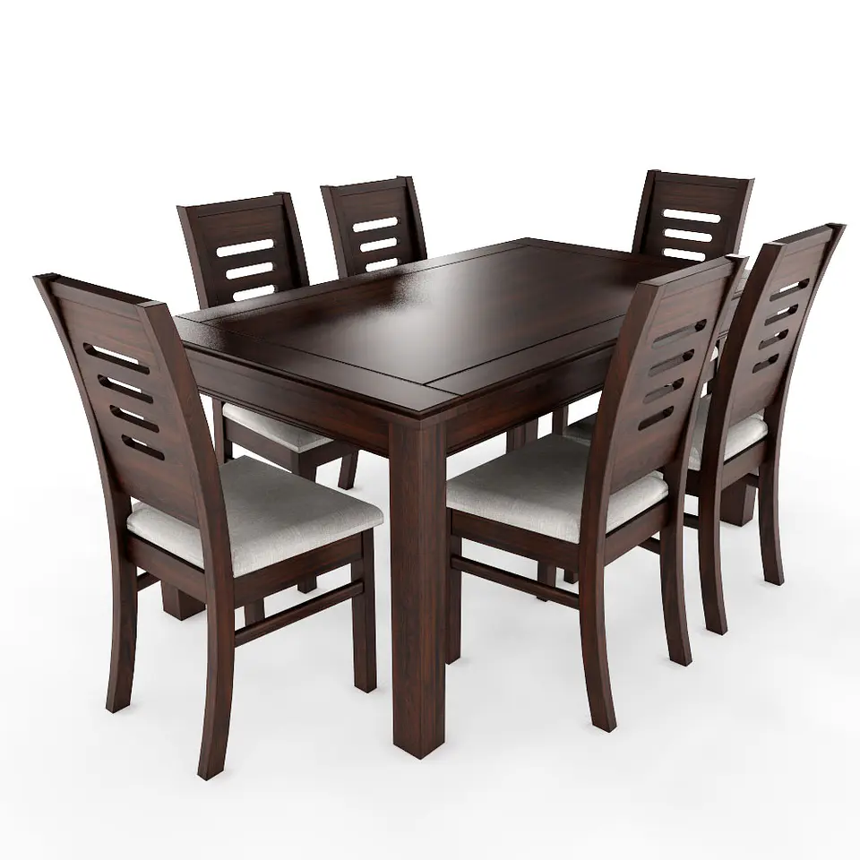 Juego de comedor chocolate roma 6 sillas 3