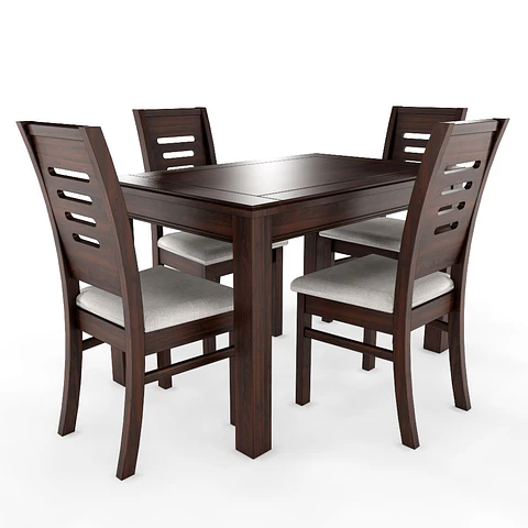 Juego de comedor chocolate roma 4 sillas