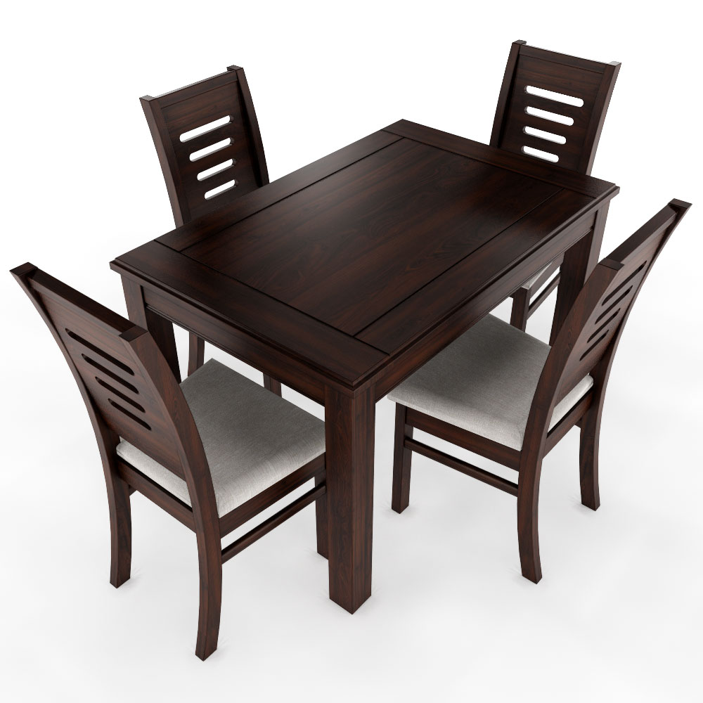 Juego de comedor chocolate roma 4 sillas 2
