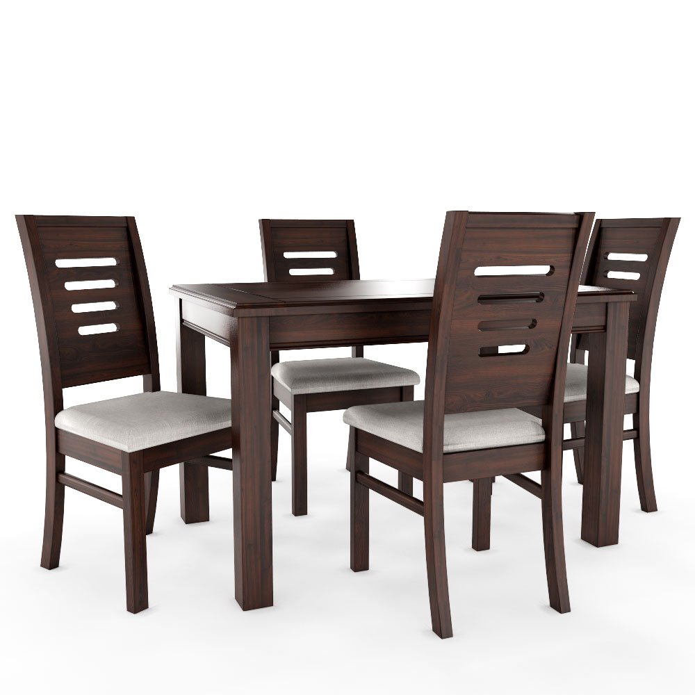 Juego de comedor chocolate roma 4 sillas 3