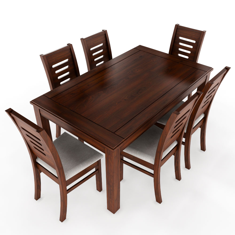 Juego de comedor nogal roma 6 sillas 3