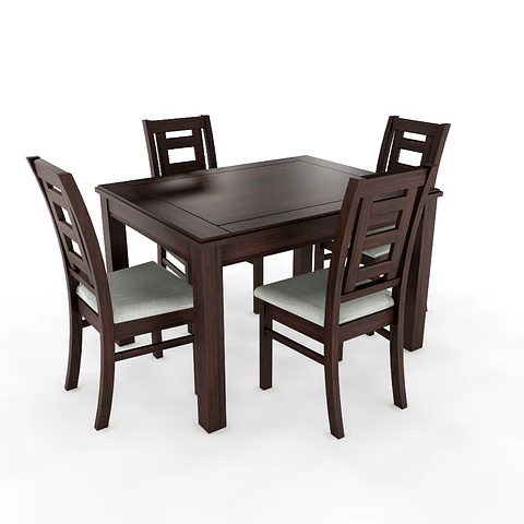 Juego de comedor chocolate sevilla 4 sillas