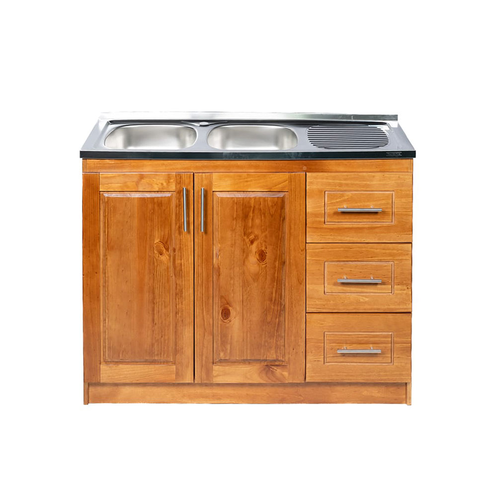 Lavaplato Berlin Madera Nogal 120 cm Derecho 1