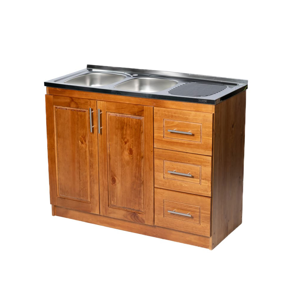 Lavaplato Berlin Madera Nogal 120 cm Derecho 2