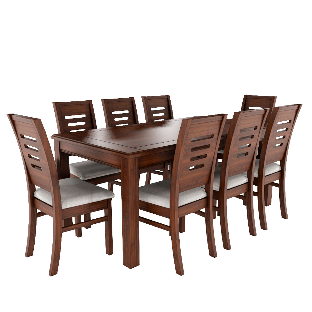 Juego de comedor roma nogal 8 personas 2