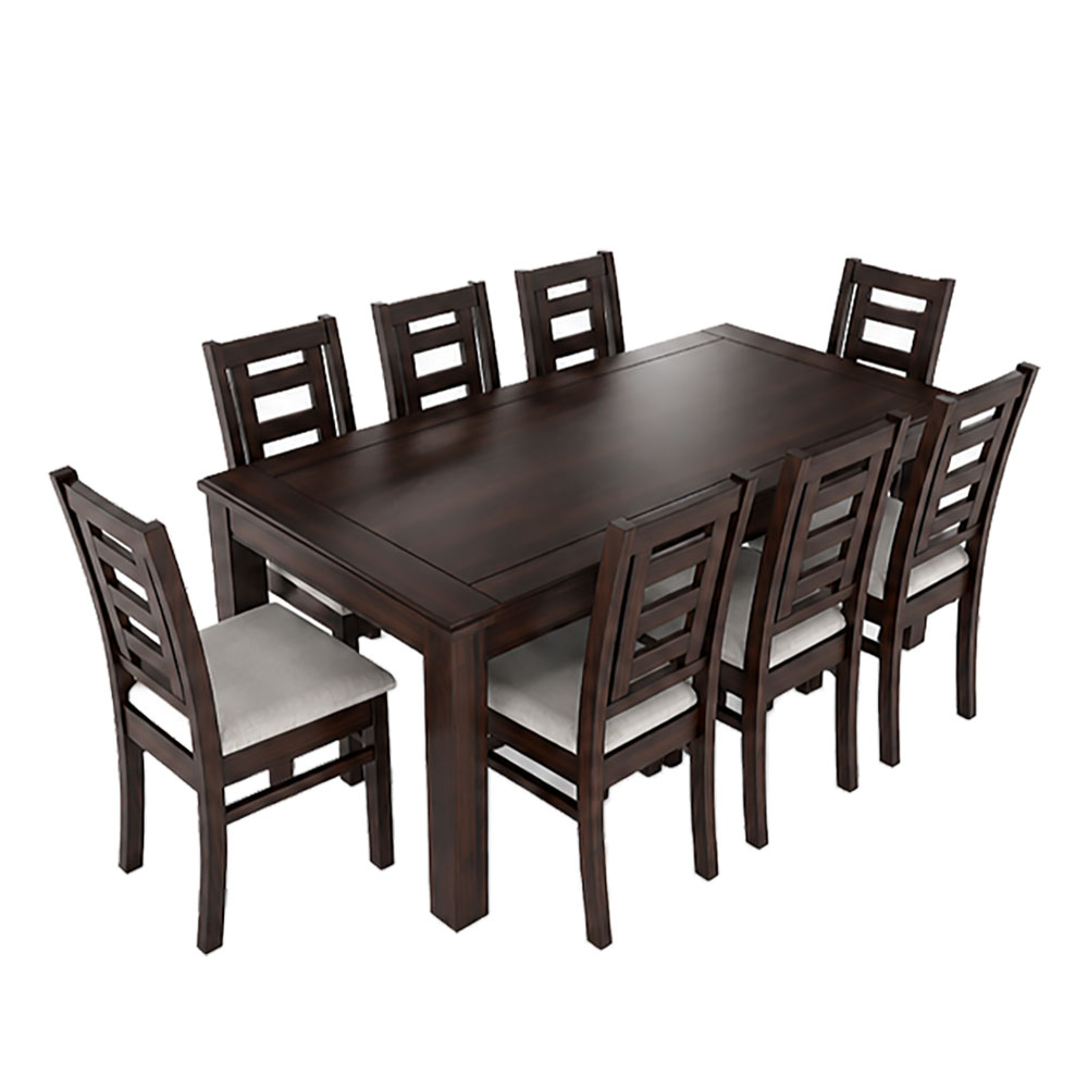 Juego de comedor sevilla chocolate 8 personas 2
