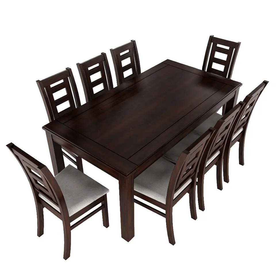 Juego de comedor sevilla chocolate 8 personas 3