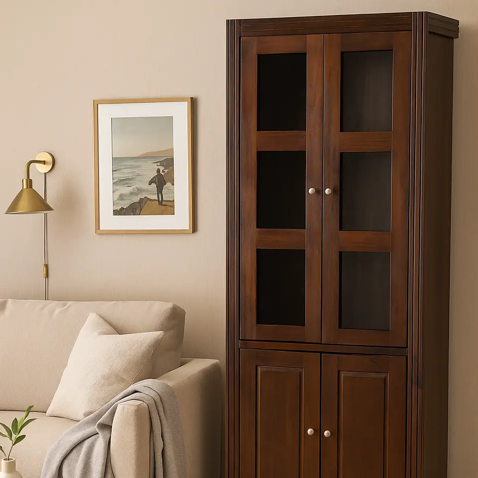 vitrina berlin 2 cuerpos chocolate  3