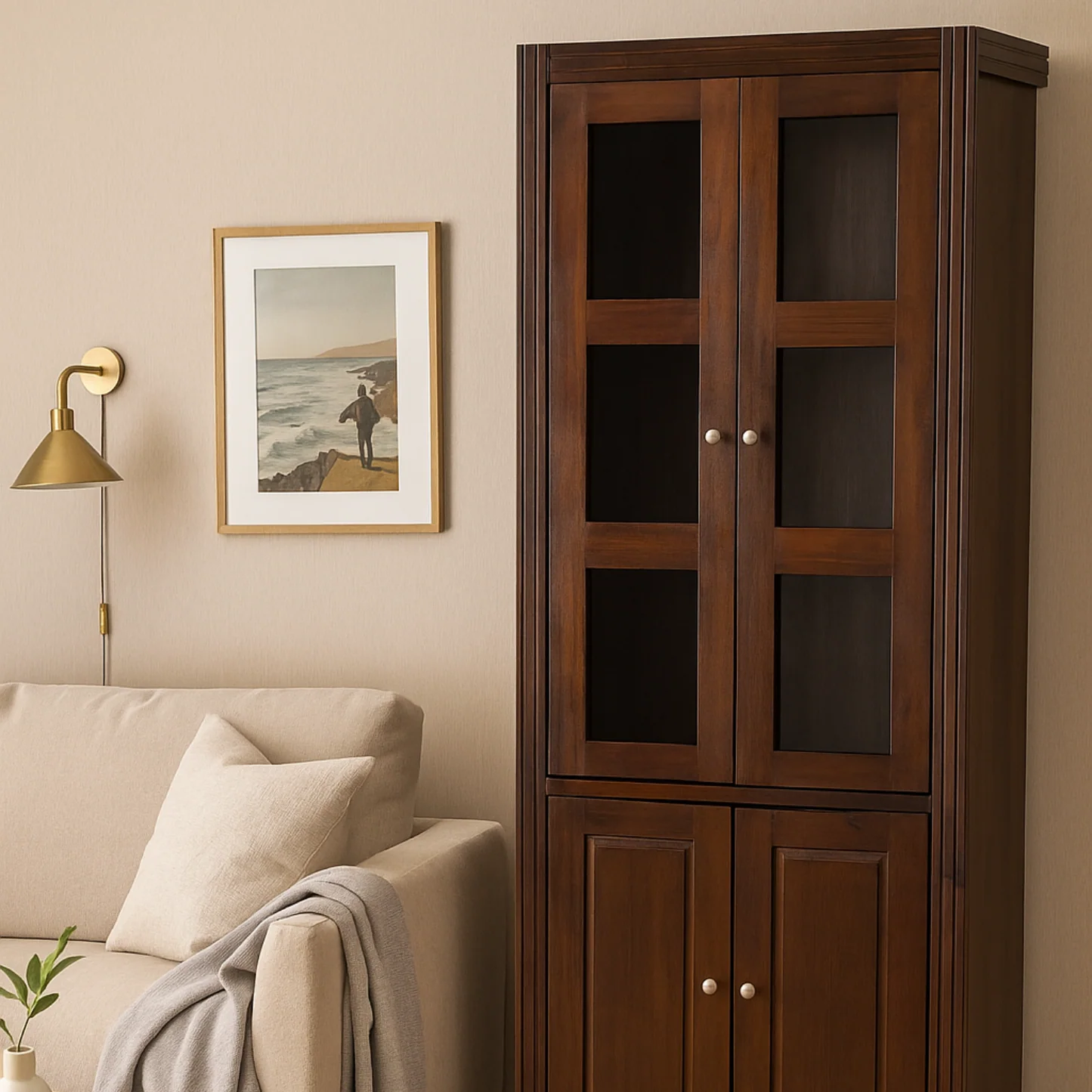 vitrina berlin 2 cuerpos chocolate  3