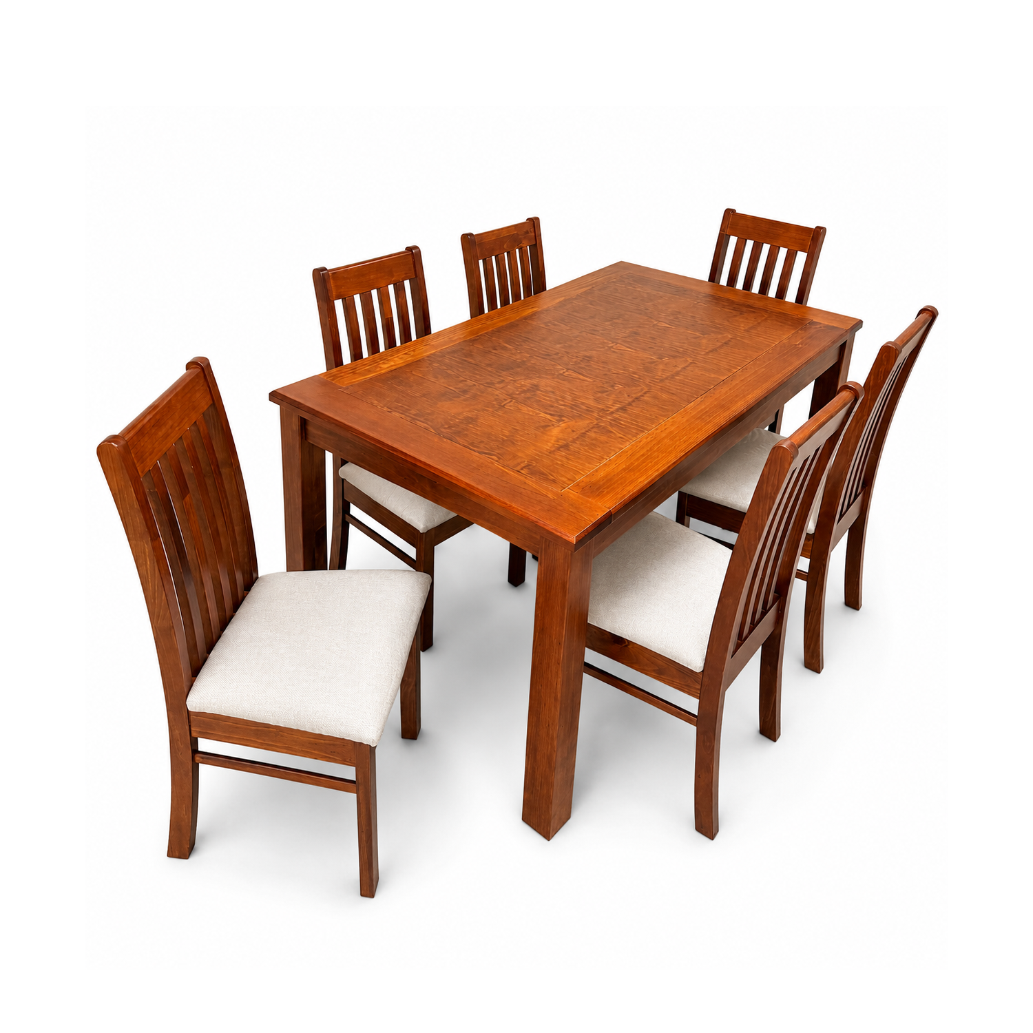 Juego de comedor nogal new milan 6 personas 1