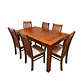 Juego de comedor nogal new milan 6 personas - Miniatura 2