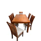 Juego de comedor nogal new milan 6 personas - Miniatura 3