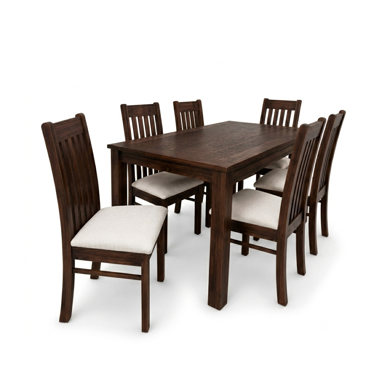 Juego de comedor chocolate new milan 6 personas 2