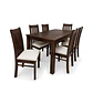 Juego de comedor chocolate new milan 6 personas - Miniatura 2