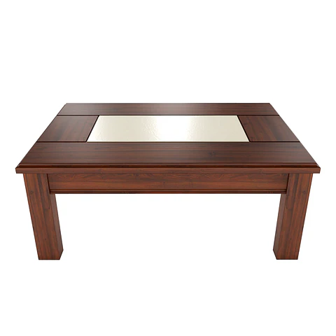 Mesa de centro porcelanato nogal