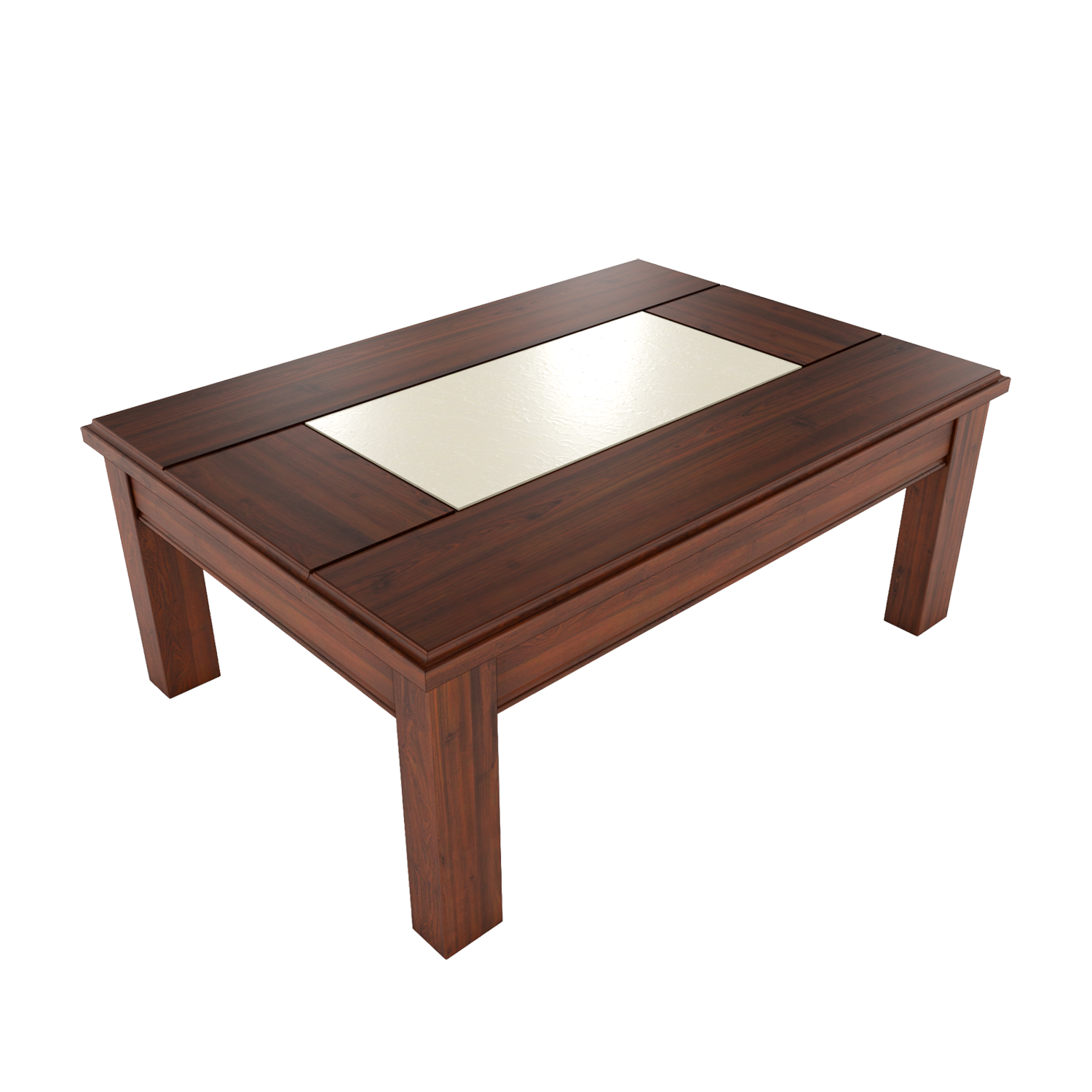 Mesa de centro porcelanato nogal 2