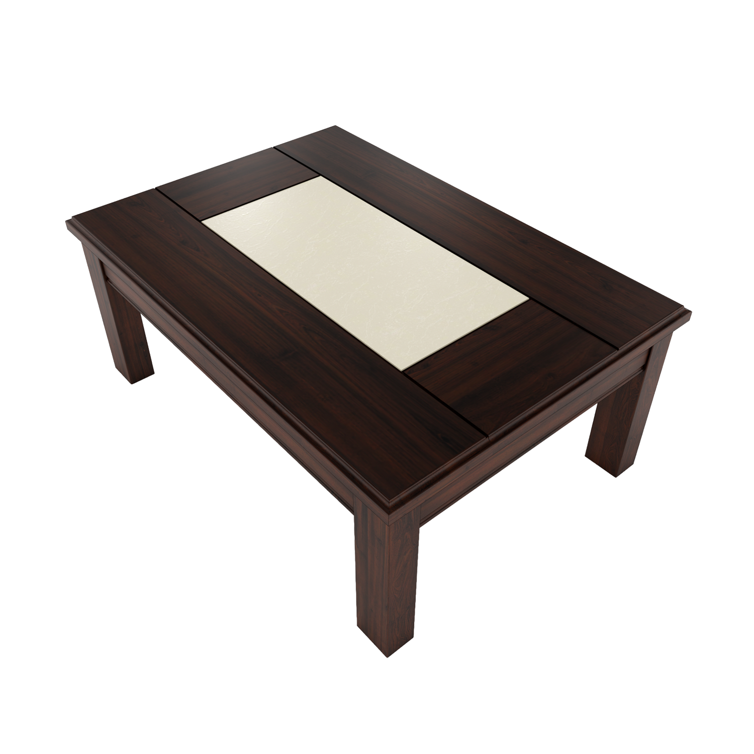 Mesa de centro porcelanato chocolate 3