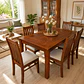 Juego de comedor nogal new milan 6 personas - Miniatura 4