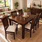Juego de comedor chocolate new milan 6 personas - Miniatura 3