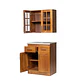 Mueble de Cocina Set Elevacion y base Berin Madera Nogal 2 Puertas - Miniatura 2