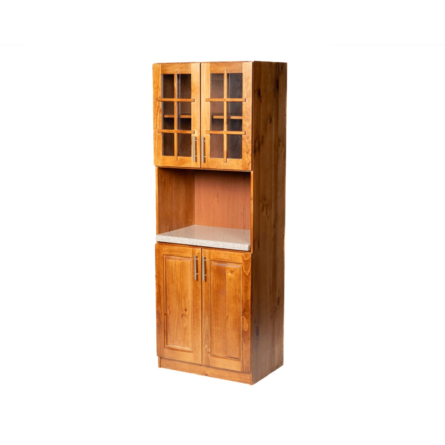 Mueble de Cocina para Microondas Berin Madera Nogal 1