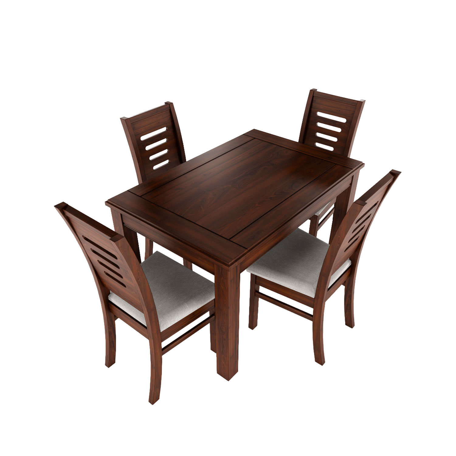 Juego de comedor Nogal Roma 4 sillas  3
