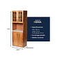 Mueble de Cocina para Microondas Berin Madera Nogal - Miniatura 3
