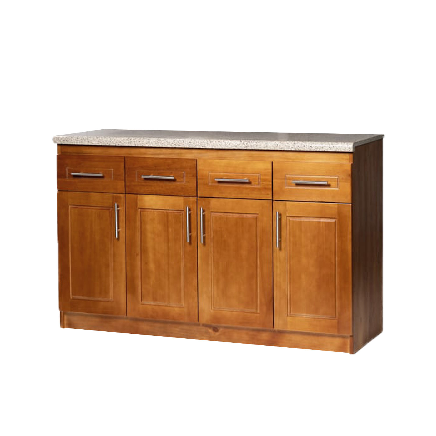 Mueble de Cocina Berlin Madera Nogal Base 4 Puertas 1