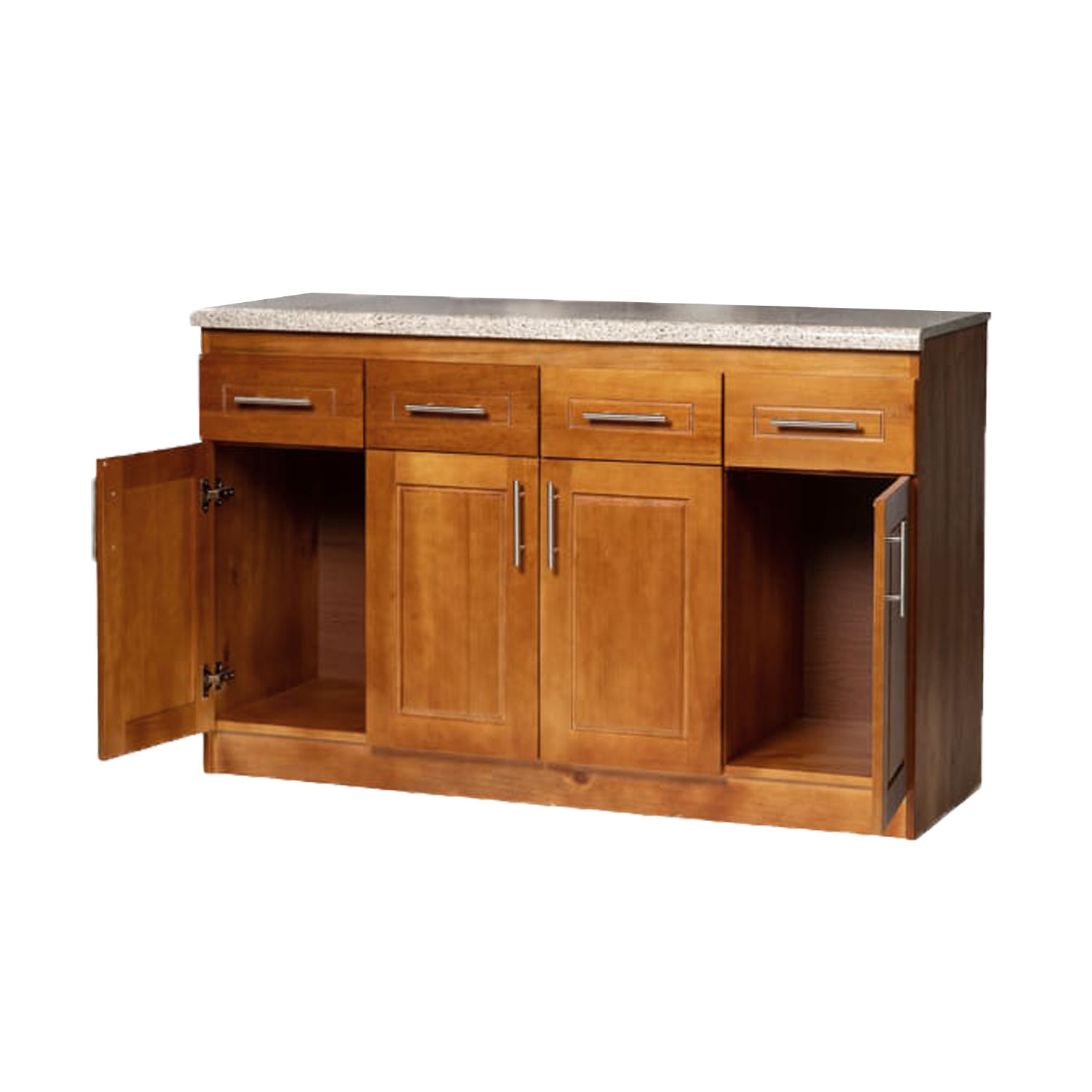 Mueble de Cocina Berlin Madera Nogal Base 4 Puertas 2