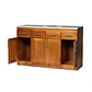 Mueble de Cocina Berlin Madera Nogal Base 4 Puertas - Miniatura 2
