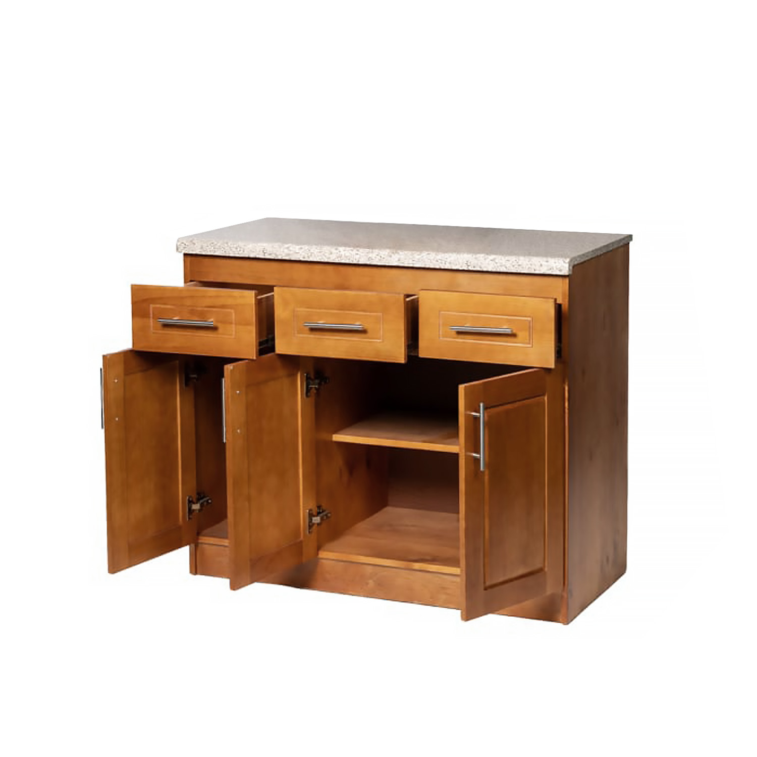 Mueble de Cocina Berlin Madera Nogal Base 3 Puertas 3