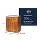 Mueble de Cocina Berlin Madera Nogal Base 2 Puertas - Miniatura 4