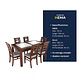 Juego de comedor porcelanato sevilla 6 personas nogal  - Miniatura 5