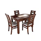 Juego de comedor porcelanato sevilla 4 personas nogal  - Miniatura 1