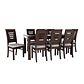 Juego de comedor roma chocolate 8 personas - Miniatura 1