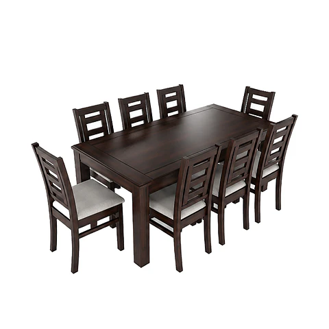 Juego de comedor sevilla chocolate 8 personas