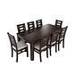 Juego de comedor sevilla chocolate 8 personas - Miniatura 1