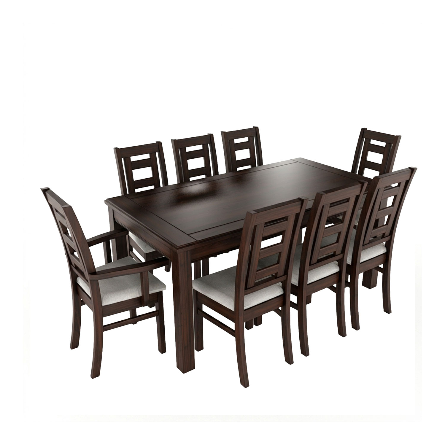 Juego de comedor chocolate sevilla 8 sillas incluye 2 sitiales 1