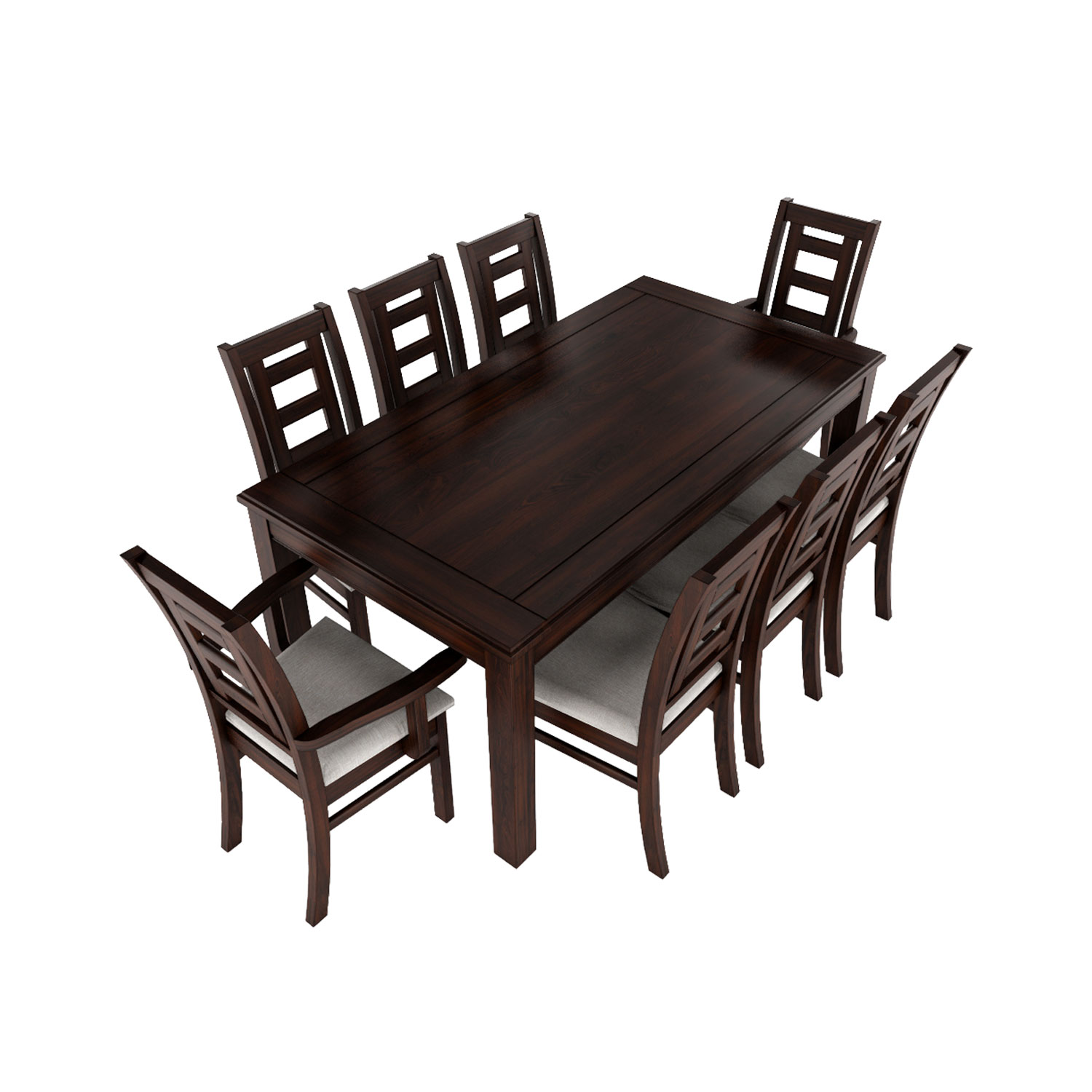 Juego de comedor chocolate sevilla 8 sillas incluye 2 sitiales 2