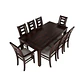 Juego de comedor chocolate sevilla 8 sillas incluye 2 sitiales - Miniatura 2