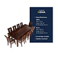 Juego de Comedor Roma 10 Personas Nogal Incluye 2 sitiales - Miniatura 4