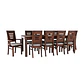 Juego de Comedor Roma 10 Personas Nogal Incluye 2 sitiales - Miniatura 2