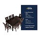 Juego de comedor chocolate roma 8 sillas incluye 2 sitiales - Miniatura 4